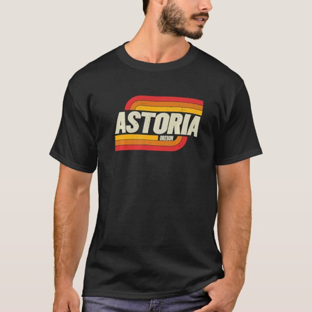 Camiseta Astoria Oregon Ou City Vintage (Frente)