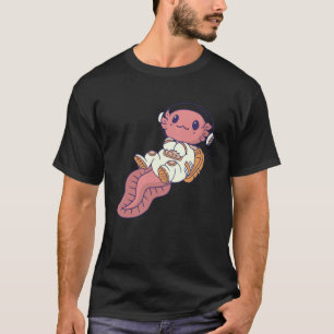 Camiseta astral espacial axolotl bonito axolotl