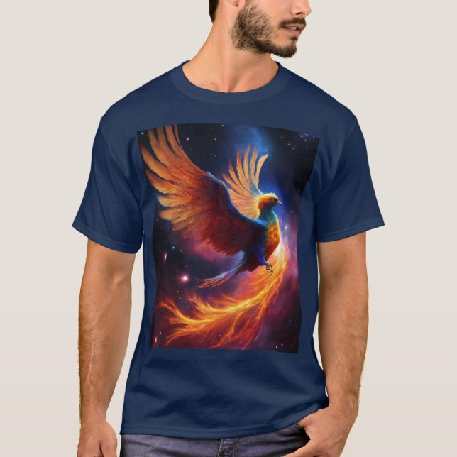 Camiseta Astral Flame: Nebula Design T-shirt (Frente)