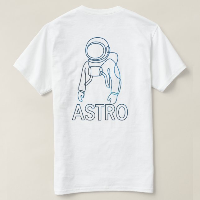 Camiseta Astro (Verso do Design)