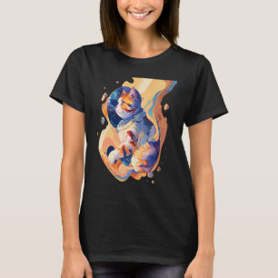 Camiseta Astrocat Cósmico Do Espaço De Gato Na Galáxia