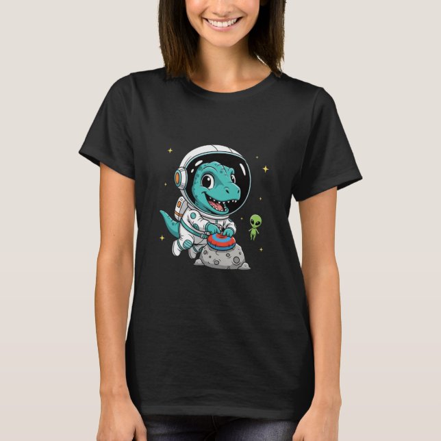 Camiseta AstroDino: The Cutest Mission to the Giggleverse! (Frente)