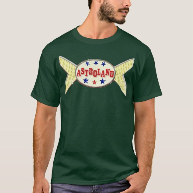 Camiseta Astroland - Coney Island, NY - Retro Amus (Frente)