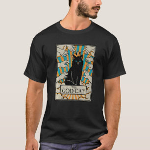 Camiseta Astrologia O Gato Deus Leitor de Cartas de Tarot G