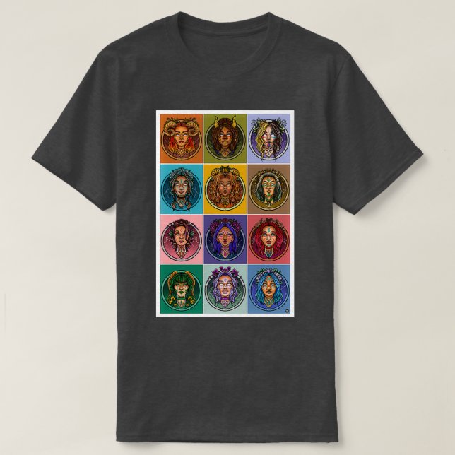 Camiseta Astrologia Queens v (Frente do Design)