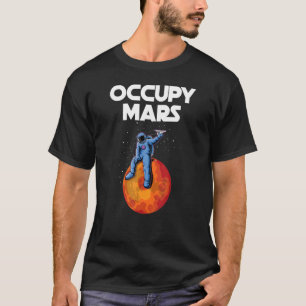 Camiseta Astron do Explorador Espacial do Planeta Occupy Ma
