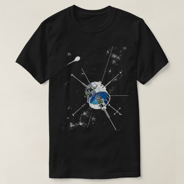 Camiseta Astron Espacial de Exploração por Satélite - Astro (Frente do Design)