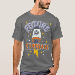 Camiseta Astrona do Futuro do Foguete da Ciência Espacial E