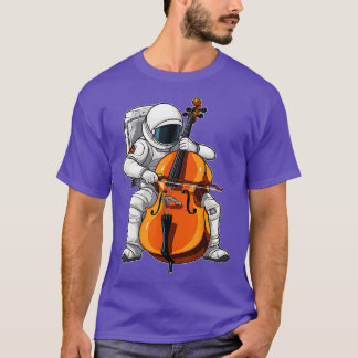 Camiseta Astronau Jogador de Cello de Música Cello legal