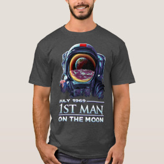 Camiseta Astronaut 1969 First Man on the Moon  DK Studio 