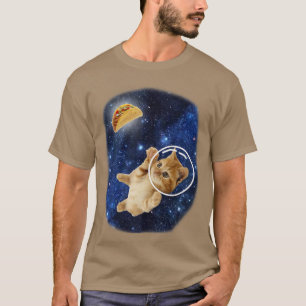 Camiseta Astronaut Cat Crunchy Taco in Space Cute Galay Kit