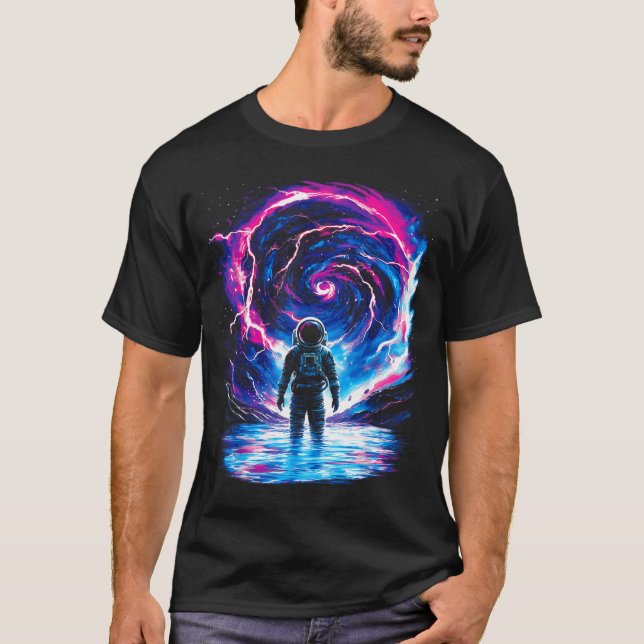 Camiseta Astronaut Cosmic Outer Space Galaxy Science  (Frente)