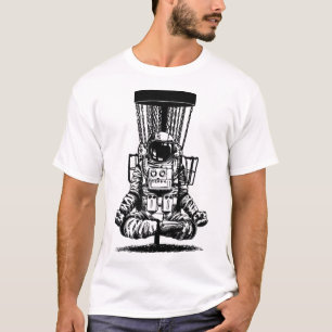 Camiseta Astronaut Disco Golfe Yoga Esboço