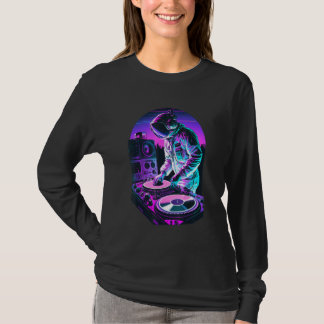 Camiseta Astronaut DJ DJing in Space EDM cool Graphic Vapor