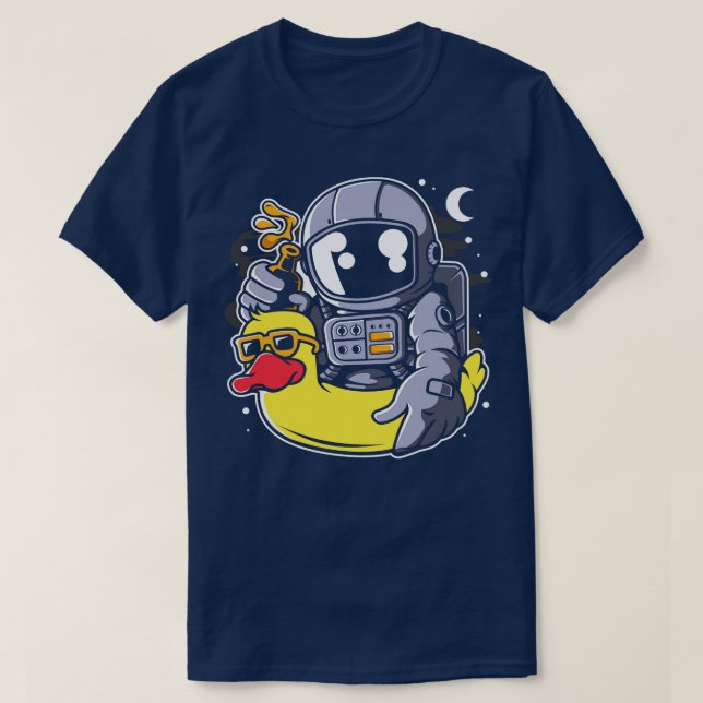 CAMISETA ASTRONAUT DUCK BALLOON (Frente do Design)