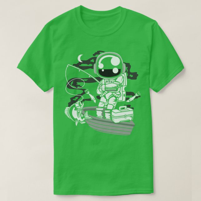 CAMISETA ASTRONAUT FISHERMAN (Frente do Design)