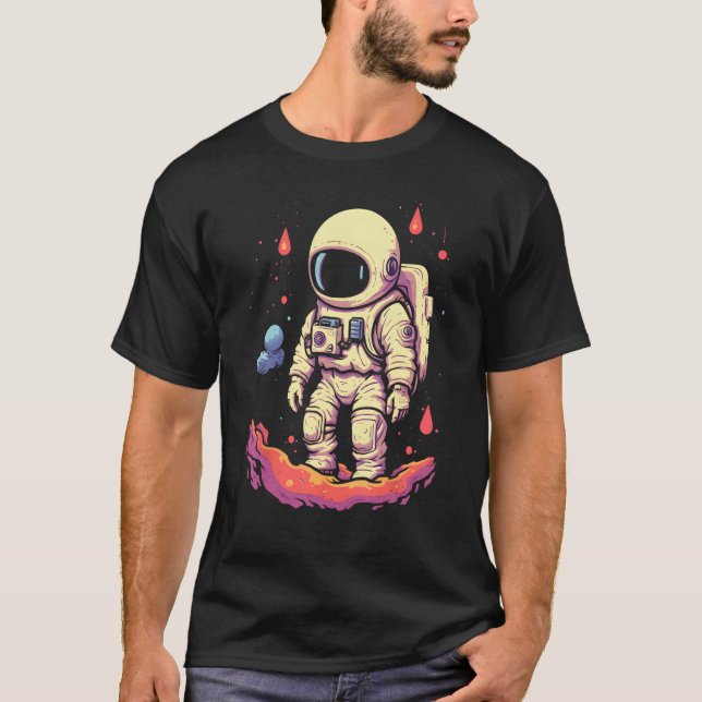Camiseta Astronaut  Lo fi Space Graphic (Frente)