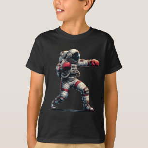 Camiseta Astronaut Muay Thai Boxe Kickboxing Meninos Homens