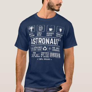 Camiseta Astronaut Multitasking Beer Coffee Problem Solving