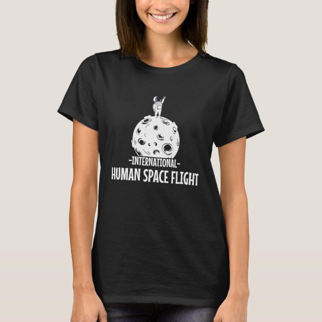 Camiseta Astronaut on the moon and Mars for space friends (Frente)