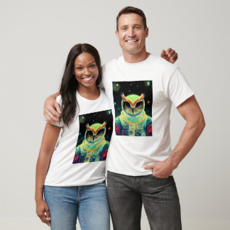 Camiseta Astronaut Owl Spaceman Galaxy T-Shirt