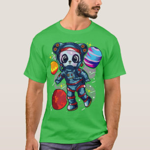 Camiseta Astronaut Panda Bear In Space