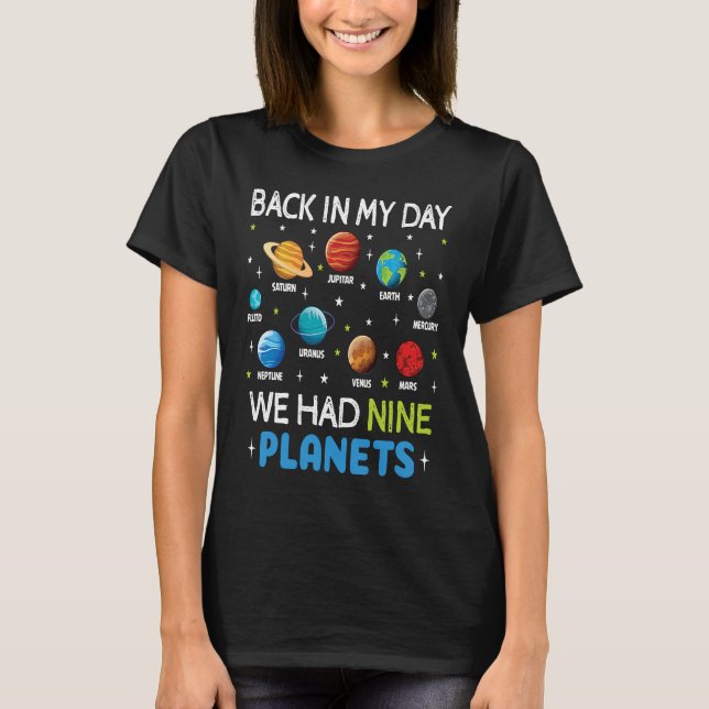 Camiseta Astronaut Planets Solar System Dwarf Space  Astron (Frente)