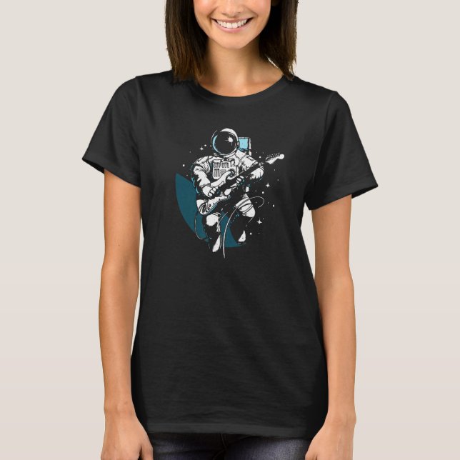 Camiseta Astronaut rocks with guitar (Frente)