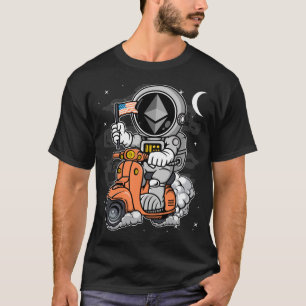 Camiseta Astronaut Scooter Ethereum ETH Crypto Coin HODL