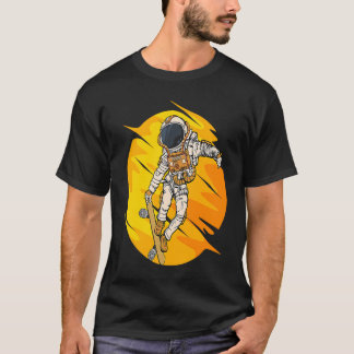 Camiseta Astronaut Skateboard Skating Space Cosmos Astronau