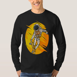 Camiseta Astronaut Skateboard Skating Space Cosmos Astronau