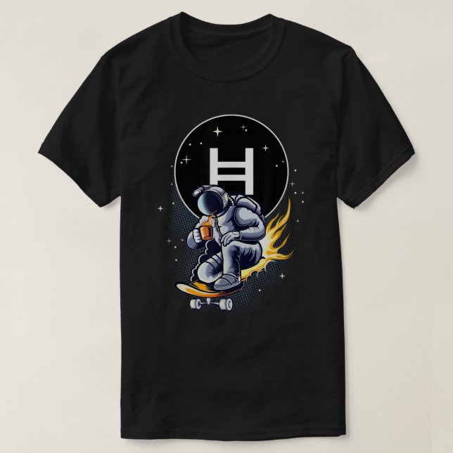 Camiseta Astronaut Skater | Space Coffee Adventure (Frente do Design)