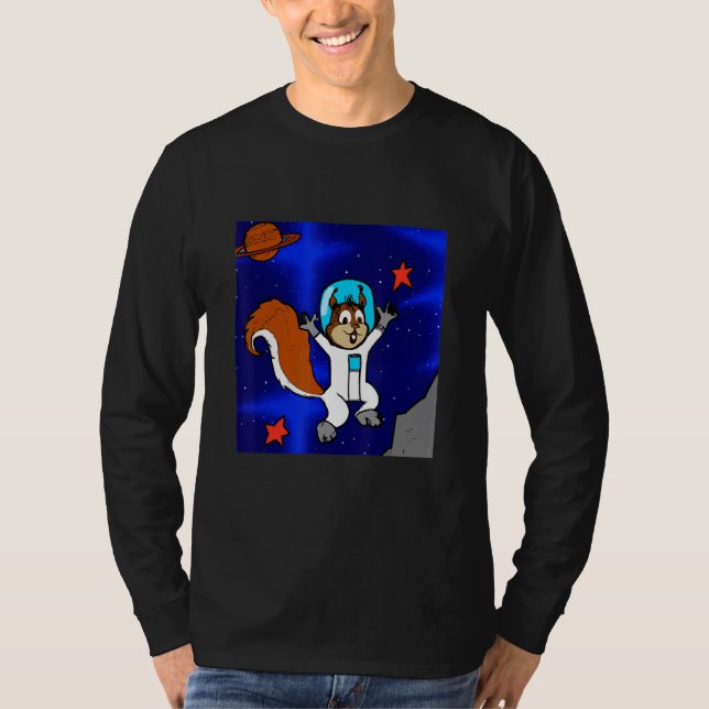 Camiseta Astronaut Squirrel in Space (Frente)