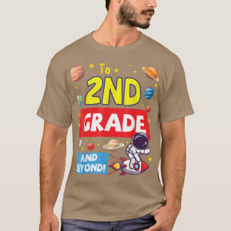 Camiseta Astronaut Student Happy Back School To 2nd Grade A