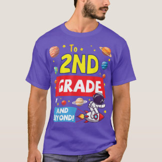 Camiseta Astronaut Student Happy Back School To 2nd Grade A