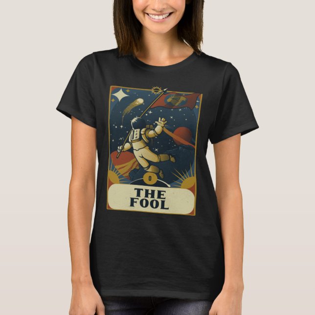 Camiseta Astronaut The Fool Astronomy Tarot Card Read Witch (Frente)