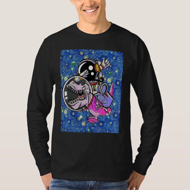 Camiseta Astronaut Trex Space Dabbing Paint (Frente)