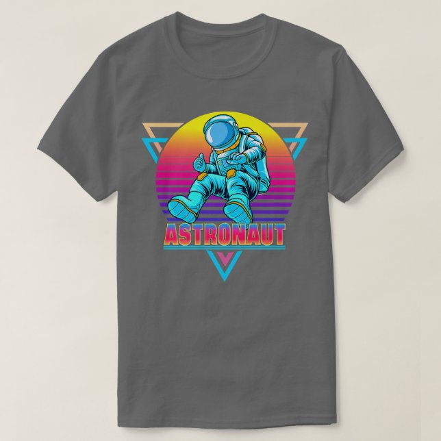 Camiseta Astronaut Vaporwave Retro Aesthetic 90s  (Frente do Design)