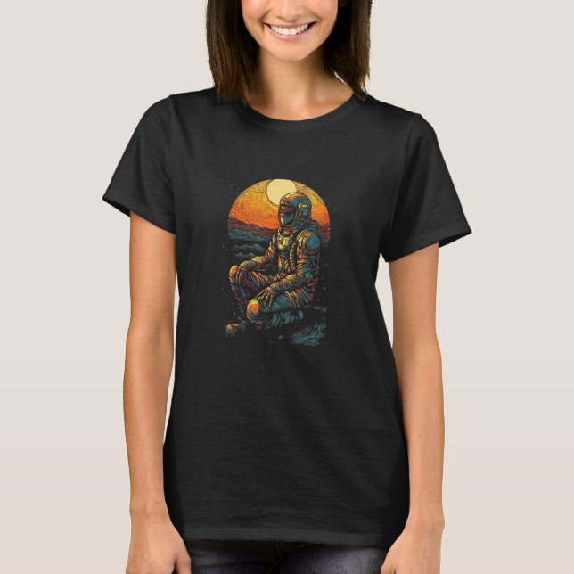 Camiseta Astronaut Venus Outer Space Planet Science Astrono (Frente)