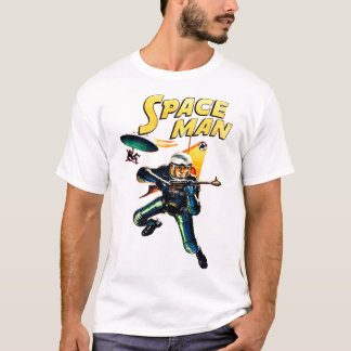 Camiseta Astronaut Vintage Spaceship Science Fiction Flying