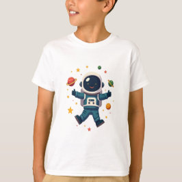 Camiseta Astronauta Adorável no Espaço
