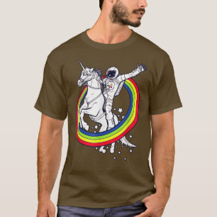 Camiseta Astronauta AETICON Andando Unicórnio Arco-Íris LGB