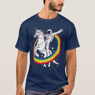 Camiseta Astronauta AETICON Andando Unicórnio Arco-Íris LGB