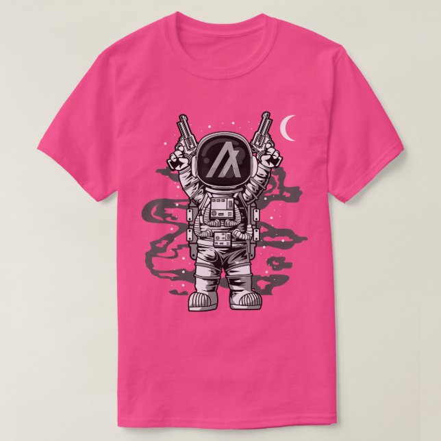 Camiseta Astronauta Algorand Coin ALGO À Lua Crypto To (Frente do Design)