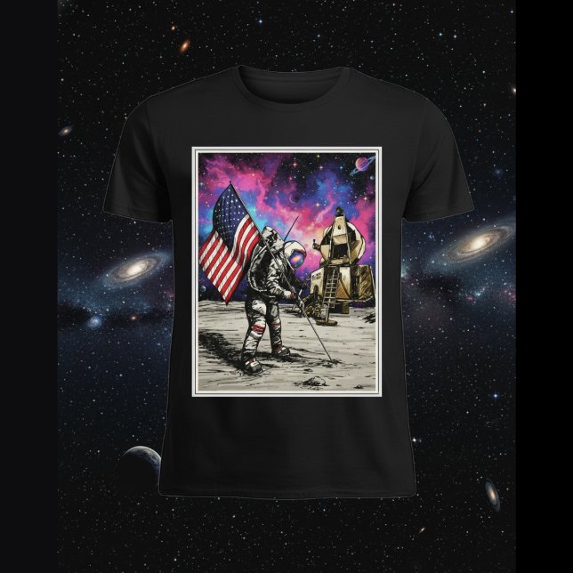 Camiseta Astronauta Americano (Criador carregado)