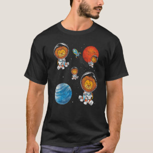Camiseta Astronauta Animal da África Viagem do Planeta