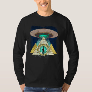 Camiseta Astronauta Antigo Astronauta Egípcio Alienígena Pi