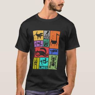 Camiseta Astronauta Antigo das Linhas Nazca América do Sul