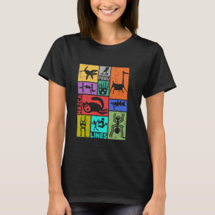 Camiseta Astronauta Antigo das Linhas Nazca América do Sul