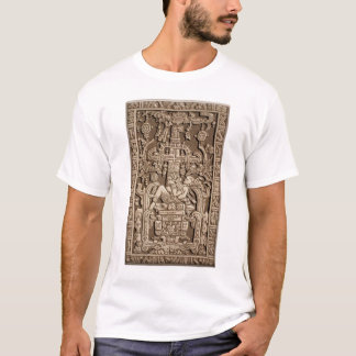 Camiseta Astronauta Antigo. Pakal, Maya, tampa de sarcófago